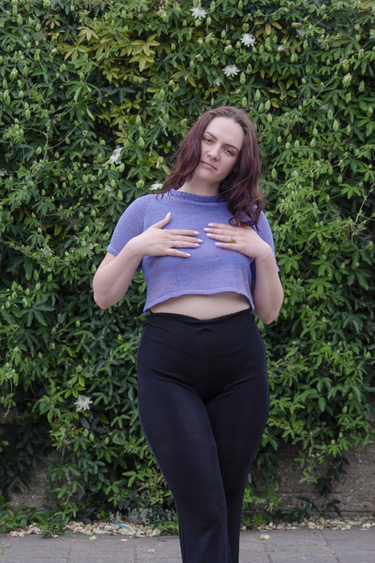 Blueberry Cropped Top