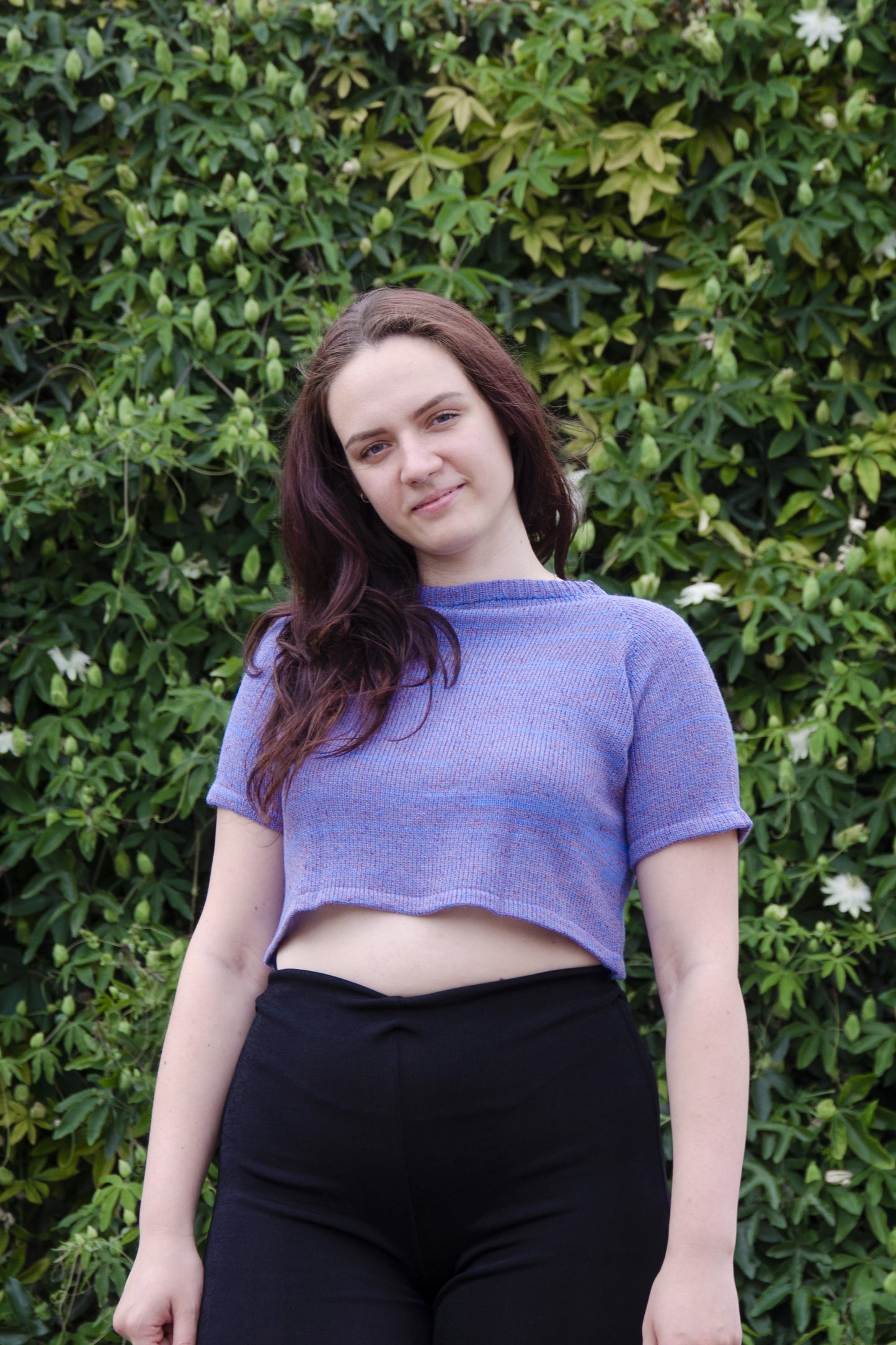 Blueberry Cropped Top